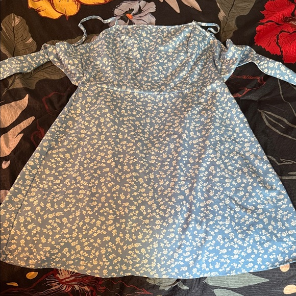 Floral Blue Kids Dress - Picture 1 of 3